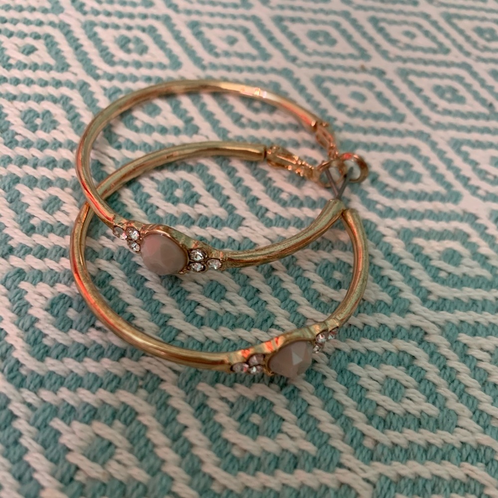 Medium sized hoop earrings - costume jewelry